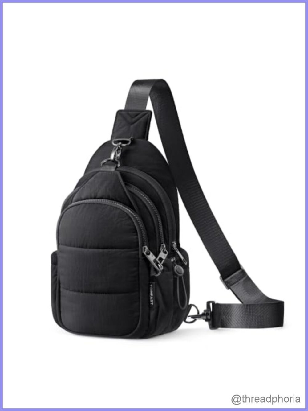 Anti-Theft Crossbody Sling Bag Women Travel RFID Blocking Puffer